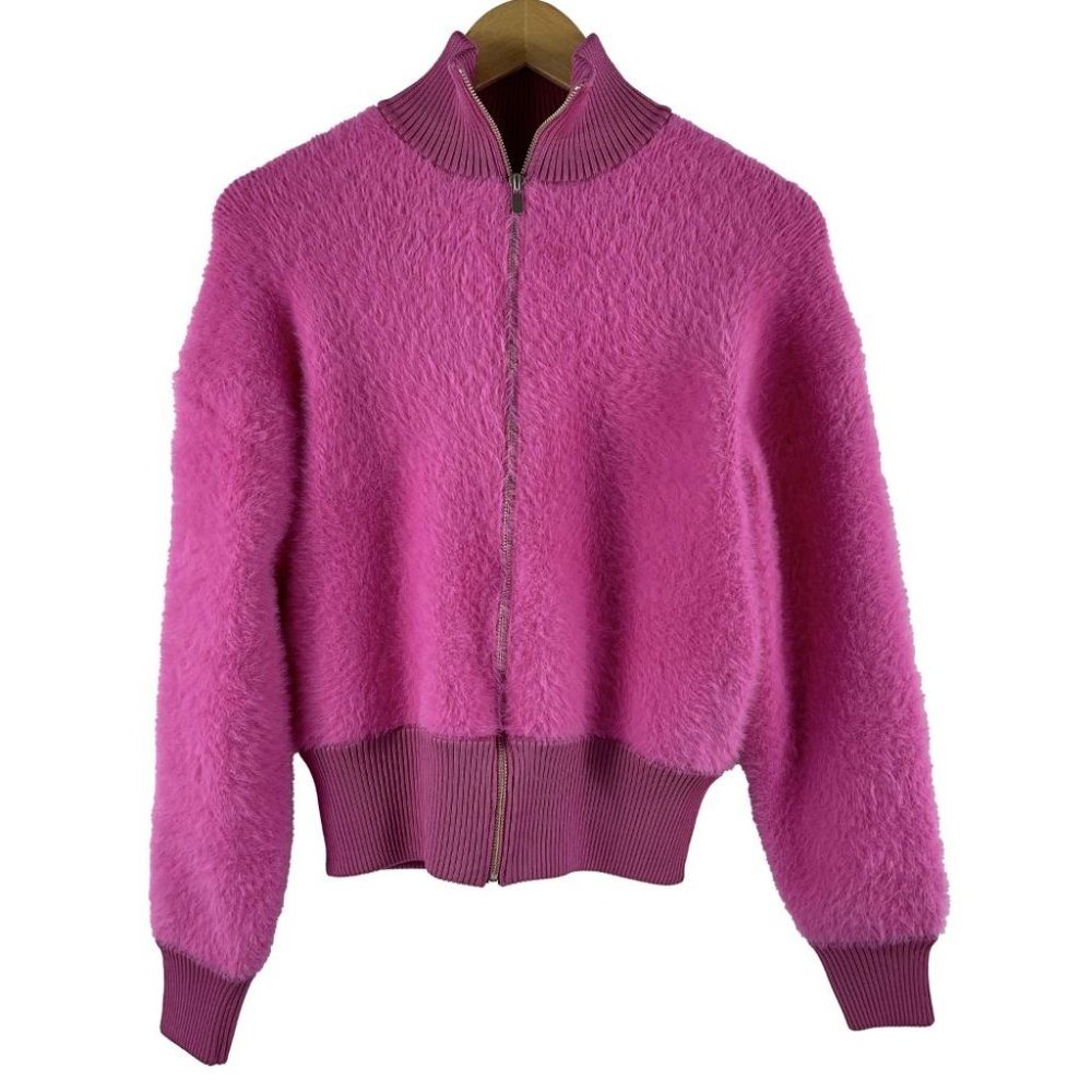 Jacquemus - New w/ Tags - Le Blouson Neve Zip Bomber - Pink - XS - Jacket